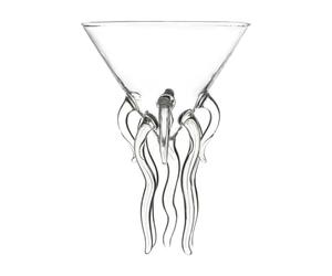 Generisch - Bicchiere da cocktail - 120 ml, creativa con animali marini, nuova di whisky bourbon, trasparente e divertente accessorio da bar per decorazione della casa, festa, matrimonio