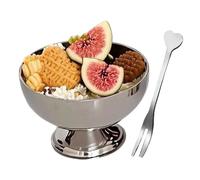 Generisch bicchiere per in acciaio , accessorio per torte, per budino, per casa, hotel, feste, negozi, picnic, serate cinematografiche estive, concerti, frappè, snack e