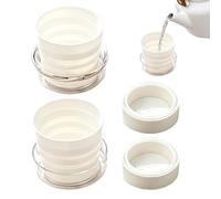 Generisch Bicchiere pieghevole da viaggio 4 in 1 per zaino in spalla | Tazza d'acqua da viaggio per uomini, viaggiatori, turisti, campeggiatori, escursionisti, pescatori, escursioni