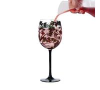 Generisch Bicchieri da vino dipinti a mano, 16 oz Four Seasons Tree Glassware | Artistic Handmade Clear Glass for Red White Wine Cocktails Durable Decorative Drinkware Gift Home Bar Party