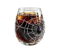 Generisch Bicchieri da vino senza stelo, 300 ml, trasparente | Bicchieri da cocktail 3D per Halloween, per bar, decorazione della casa, cucina, cena, banchetti, cocktail, acqua