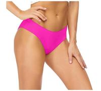 Generisch Bikini da donna basic, con copertura completa, per nuoto, vita media, elegante, per spiaggia e piscina, rosa intenso, S
