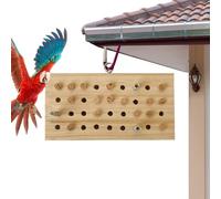 Generisch Bird Feeding Toys - Nutrizione e intrattenimento in legno, blocco da masticare per , da intrattenimento, per allenamento in legno, puzzle