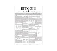 Generisch Bitcoin Whitepaper | Poster Crypto Bitcoin Art A2 (59,4 x 42 cm)