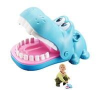 Generisch Biting Finger Hippo Toy - Kid Reaction Game | Interactive Mouth - Jeu De L'Hippopotame Qui omicidio | Juego De Hipopótamo Muerde Dedos | Gioco 'Ippopotamo | 2026 Party Game | Blu