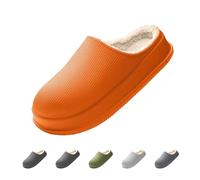 Generisch Bjork Cloud Slippers, Slip On Slippers, Unisex Winter Cozy Fashion Casual Home Shoes Flat Non Slip, Colore: arancione., 38/39 EU