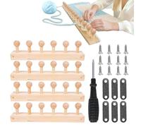 Generisch Blanket Loom Yarn - Portable Detachable Needlework Equipment | Knitting Tool for Professionals, Hobbyists, Enthusiasts, Teens and Adults, Home Or Studio Use for Blanket Projects