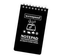 Generisch Blocco note tascabile, impermeabile, per tutte le stagioni, blocco note giornaliero impermeabile, blocco note portatile da viaggio, taccuino a con 50 pagine per la scuola