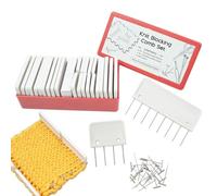 Generisch Blocking Combs for Knitting - 25 pz PP Knit Combs with 100pcs Metal T-Pin | Crochet Knitting Tools Kit | Reusable Blocking Accessories for Yarn Projects Home Crafting