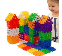 Generisch Blocks for Construction - Building Blocks for | Toy Building Set | Sensory Toys | Stem Interlocking Toys Colorful Portable for Travel | Boost Your Child's Creativity