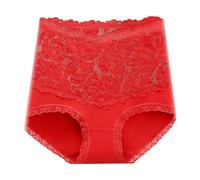 Generisch Body Rosso Donne Pizzo Per Le Donne Pizzo Plus Size Butt Lift Senza Seamless Slip Lingerie Corde, Colore: rosso, XXL