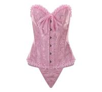 Generisch Body suits, body trainer, corsetti modellanti, ingrandimento del seno, design elegante per diverse occasioni, modellante pronto per le vacanze per tutte le stagioni, Colore: rosa., 4XL