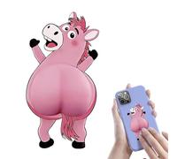 Generisch Book Stickers - Cute Cartoon 3D Horse Butt | 3D Horse Butt Sticker | Soft Glue Planner Journal Sticker for Notebook Phone Water Bottle Card Crafts Classroom Kids Adults Decor