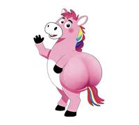 Generisch Book Stickers - Cute Cartoon 3D Horse Butt | 3D Horse Butt Sticker | Soft Glue Planner Journal Sticker for Notebook Phone Water Bottle Card Crafts Classroom Kids Adults Decor