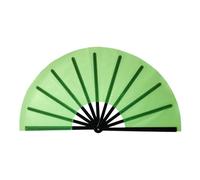 Generisch Boots On The Ground - Ventaglio pieghevole per la danza del campo, portatile, grande accessorio per danza per eventi all'aperto, appassionati di danza (verde, 34 cm)