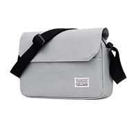 Generisch Borsa a tracolla classica in nylon, borsa a tracolla, borsa a tracolla per uomini o donne borse sandwich, grigio., taglia unica