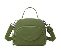 Generisch Borsa a tracolla elegante in tela di nylon, piccolo e leggero, per il viaggio quotidiano al lavoro, viaggi, commissioni e gite nel tempo libero, verde, Einheitsgröße, Zainetto