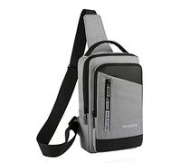 Generisch Borsa a tracolla impermeabile, tinta unita, tessuto, outdoor, tempo libero, personalizzazione, borsa a tracolla, da uomo, a tracolla, da donna, grande con manici grandi, GY2, taglia unica