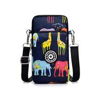 Generisch Borsa a tracolla per cellulare da donna, impermeabile, piccola borsa a tracolla da appendere, borsa a tracolla, leggera e spaziosa, per smartphone, bracciale sportivo, borsa per credito