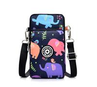 Generisch Borsa a tracolla per cellulare da donna, impermeabile, piccola borsa a tracolla da appendere, borsa a tracolla, leggera e spaziosa, per smartphone, bracciale sportivo, borsa per credito