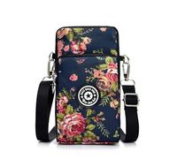 Generisch Borsa a tracolla per cellulare da donna, impermeabile, piccola borsa a tracolla da appendere, borsa a tracolla, leggera e spaziosa, per smartphone, bracciale sportivo, borsa per credito