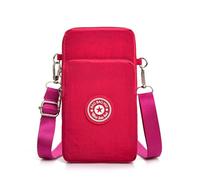 Generisch Borsa a tracolla per cellulare da donna, impermeabile, piccola borsa a tracolla da appendere, borsa a tracolla, leggera e spaziosa, per smartphone, bracciale sportivo, borsa per credito
