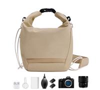 Generisch Borsa a tracolla per fotocamera, impermeabile, compatta, pronta per la tempesta | Universall Single Digital Photography camerameras per fotografi, cachi, Siehe Beschreibung, descrizione