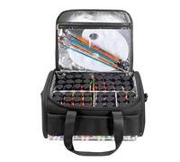 Generisch Borsa colorata, Oxford con tracolla, organizer per colori fai da te, con scomparti per attrezzi, per lavori artistici e esterni