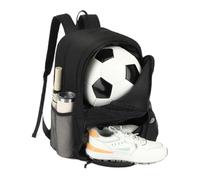 Generisch Borsa da calcio per giovani, con scomparto per scarpe, grande capacità, ergonomica, antiodore, traspirante, impermeabile, per lezioni di fitness, scuola