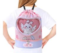 Generisch Borsa da nuoto per bambini - Lightweight Cartoon Dry Wet Separated Drawstring Pool Accessories | Waterproof Swim Bag | Kids Swimming for Camping Travel Beach School Use Activities Sports Gym