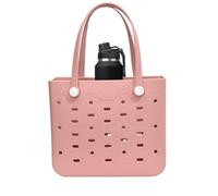 Generisch Borsa da spiaggia da donna, borsa da spiaggia in EVA traspirante con design forato, borsa da viaggio leggera e portatile per asciugamani, costumi da bagno, crema solare
