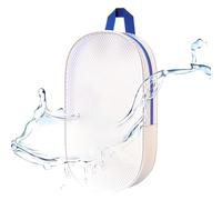 Generisch Borsa da spiaggia in EVA | Borsa da spiaggia impermeabile da donna | Scomparto con cerniera per costume da bagno articoli da toeletta, bianco, Lösung, Vedi descrizione