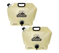 Generisch Borsa dell'acqua portatile da campeggio da 8 l, per esterni, secchio d'acqua a prova di perdite, contenitore per acqua potabile pieghevole, borsa con rubinetto, contenitore da campeggio in