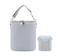 Generisch Borsa per bottiglie per lui, Isolato Leggero Borsa Da Viaggio Raffreddatore Latte, Borsa Da Viaggio In Famiglia Viaggi Quotidiani Kita Passeggino All'aperto, Blu, vedi descrizione