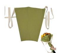 Generisch Borsa per bouquet di fiori, 32 cm, in tessuto, per composizioni floreali, riutilizzabile, elegante soluzione per il trasporto di fiori, per matrimoni, compleanni, casa, eventi, verde, Siehe