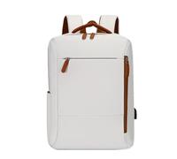 Generisch Borsa per il college da donna, da viaggio, casual, da 15 pollici, per la scuola, per le attività quotidiane, per le vacanze, per il campeggio, bianco, Siehe Beschreibung