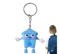 Generisch Borse portachiavi - Cartone animato - portachiavi in PVC | Per zaino portafoglio bagagli specchio interno auto viaggio scuola festa, Blu, Siehe Beschreibung