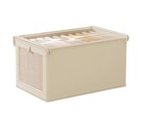 Generisch Borse portaoggetti - Scatole portaoggetti per vestiti - Camera da - Organizer pieghevole con manici in lino per organizzare in modo ordinato gli spazi