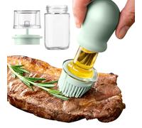 Generisch Bottiglia di olio d'oliva - Friggitrice 2 in 1 e bottiglia di olio con pennello in silicone, strumento da cucina per versare con precisione | Dispenser per barbecue, salsa, grigliate