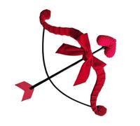 Generisch Bow Pretend Play Props - 15,75 pollici Valentines Cosplay Bow | Fabric Romantic Props - Red Pink Accessory for Couples School Plays Birthday Holidays Stage Family Reunions Events