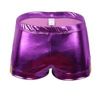 Generisch Boxer Uomo Mutande Sportive Bronzato Monocolore Liscio Boxer Uomo con Tasche per Comfort Libertà di movimento nella vita di tutti i giorni, Lilla, L