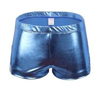 Generisch Boxer Uomo Mutande Sportive Bronzato Monocolore Liscio Boxer Uomo con Tasche per Comfort Libertà di movimento nella vita di tutti i giorni, Blu, L
