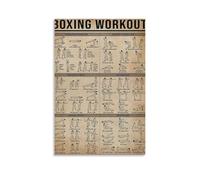 generisch Boxing Work Out Knowledge, stampe moderne su tela, dipinti decorativi per la cameretta di ragazzi o ragazze, quadri da parete per soggiorno e dipinti con motivi festivi, 20,3 x 30,5 cm
