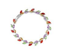 Generisch Bracciale 8 Gioielli Perline Anelli Light Studded Bracciali Design Personalized Jewelry Frasi Nero Naturale Ciondoli Gioielli, Taglia unica, acciaio al titanio