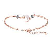 Generisch Bracciale Bracciale rosa Bracciale Light High End Exquisite New Cool and Refreshing Handmade Decoration Bracciale Larghezza Braccialetti Charms Gioielli, Taglia unica, Metallo