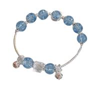 Generisch Bracciale con ciondolo a forma di cuore New 2024 Bracelet For Ladies Chinese Jade Bead Bracelet For Her Wife Grandma Grandpa Mother Father Daily Wear bracciale da donna, Taglia unica, resina