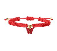 Generisch Bracciale con San Valentino Cavigliera amicizia piede gioielli caviglia Braccialetti pendente tessuto Bracciale Mamma Impilabile Coppia San Valentino Set Gioielli, Taglia unica, Waxed Thread