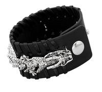 Generisch Bracciale da uomo in pelle Norseman realizzato a mano, con bracciale elaborato per gli appassionati di avventura, alla moda, Taglia unica, come descritto, come descritto