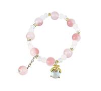 Generisch Bracciale in pelle con gatto Little Fresh Student Bracelet Firefly Bracelet Gradient Beaded Bracelet Sweet Temperament Boudoir Hand Jewelry per le migliori amiche, Taglia unica, Cristallo