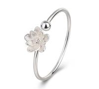 Generisch Bracciale in plastica Sterling Silver Bracelet Simple Multi Layered Rotating Bead Bracelet Adjustable Jewelry For Occasions Touch Braccialetti, Taglia unica, Metallo, Nessuna pietra preziosa